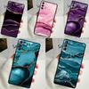 Teal Blue Gold Agate Marble Cover For Samsung Galaxy S23 S24 Ultra S8 S9 S10 S22 Plus Note 10 20 Ultra S20 S21 FE Case