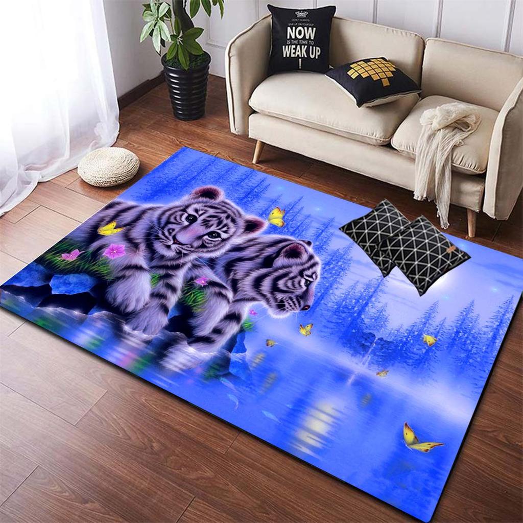 Ковры с принтом тигра, коврики с животными, напольные коврики, коврики и ковер для дома, гостиной, современный прямоугольный ковер