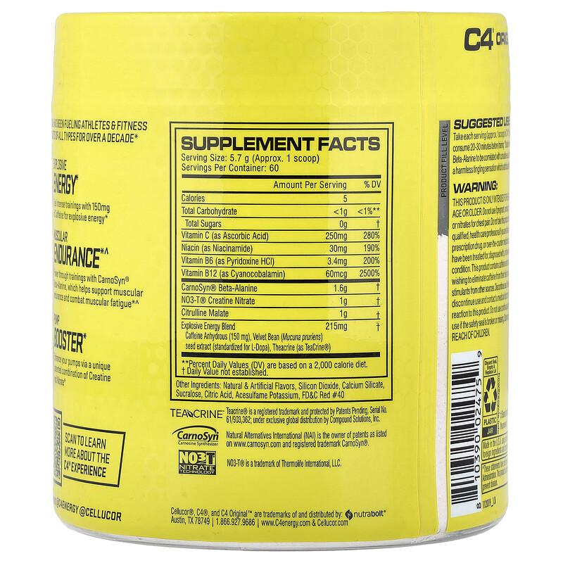 C4® Original, Pre-Workout, Strawberry Margarita, 12.1 oz (342 g)