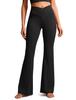 CRZ YOGA Flared Yoga Soft and Plus Size S Leggings, V-Waist, Stretch, Fitness, Size, 31"/78cm Inseam, Butterluxe, Black,