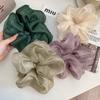 Spring New Arrival Lace Big Scrunchie HairBand Simple Style Ponytail Holder Female Hair Tie High-end Hair Accessories