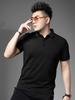 European Trendy Brand Embossed Polo Shirt for Men 2025 Summer New Style Half-Sleeve Casual Top with a Turn-Down Collar Short-Sleeve T-Shirt for Men