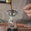 Компактная кухонная воронка из нержавеющей стали с фильтром для готовки и вина