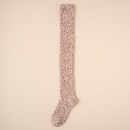 Women Thigh High Socks Extra Long Soft Leg Warmers Fuzzy Over Knee Boot Stockings Fleece Warm Plush Socks