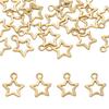 10Pcs Copper Hollow Pentagram Small Pendant For DIY Jewelry Making Craft Accessories
