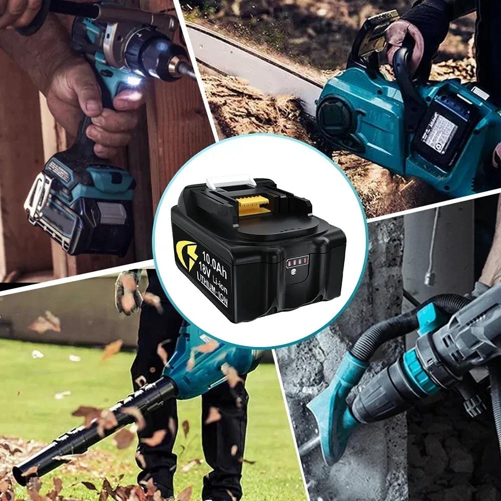 Upgraded for Makita 18V 10000mAh Battery BL1830 BL1830B BL1840 BL1850 BL1850B BL1860B BL1815 Replacement Lithium Battery
