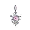 New 925 Silver Charm Fit Bracelet Accessories Women Jewelry Blue Ocean Series Mermaid Sea Shell Octopus