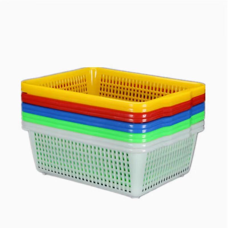 Shengbilai Thickened Plastic Rectangular Washing Basket (2-Pack)