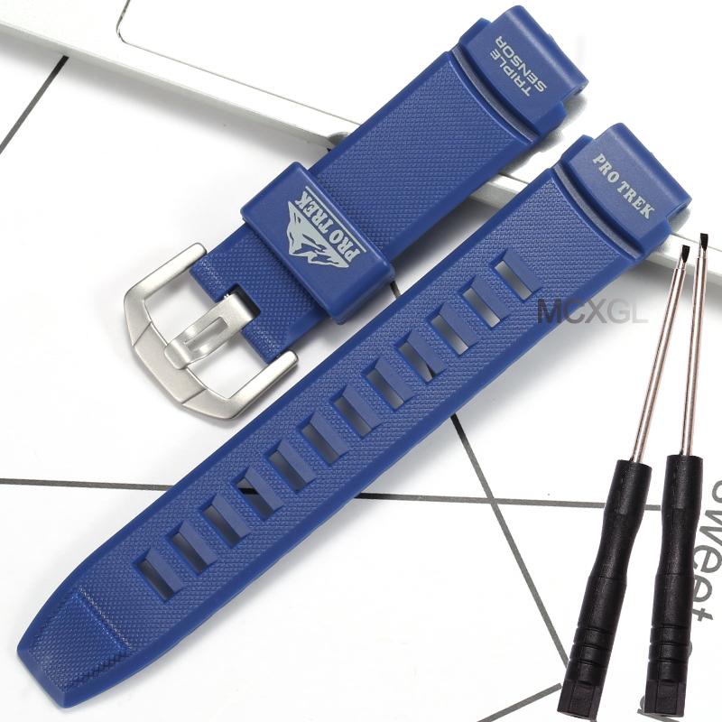 Запасной ремешок PRG-200 Подходит для часов Casio PRG-200 PRG280/550 PRW-3510Y Мужские смоляные спортивные аксессуары для часов