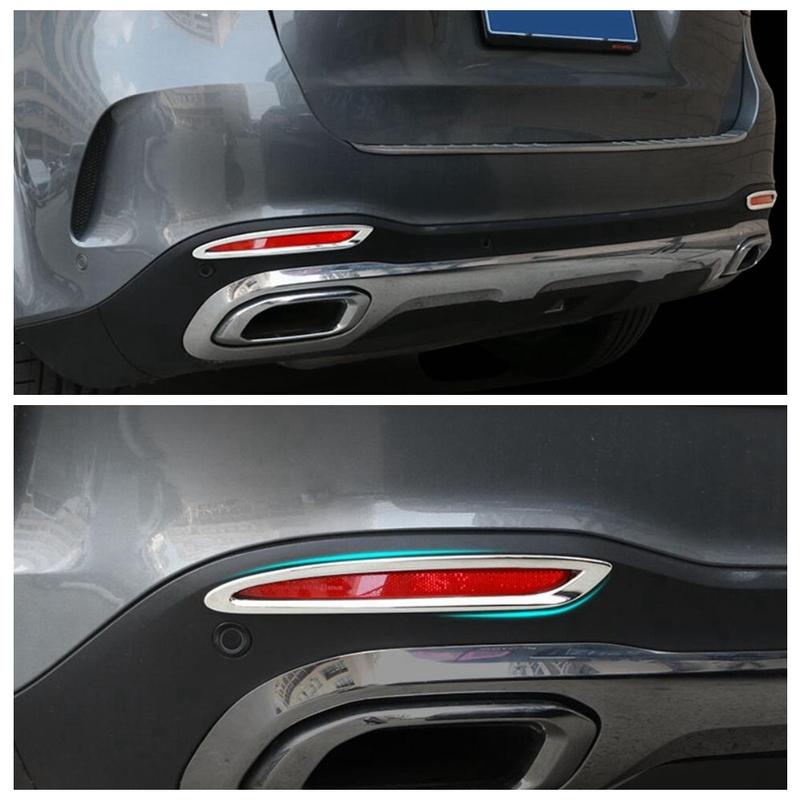 Car Accessories Rear Foglight Fog Lights Lamps Cover Trim Chrome Exterior Refit Kit Fit For Mercedes-Benz GLE 320 450