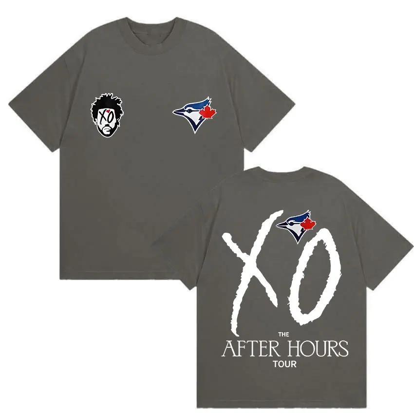 The Weeknd Тур After Hours Xo 2026 Мерч Футболка Унисекс Женская Хип-Хоп Свободная Короткий Рукав Хлопковая Футболка Для Фанатов Уличная Одежда