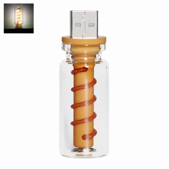 USB ретро стеклянная бутылка ночник сенсорное управление регулируемая яркость мини атмосфера светодиодный ночник