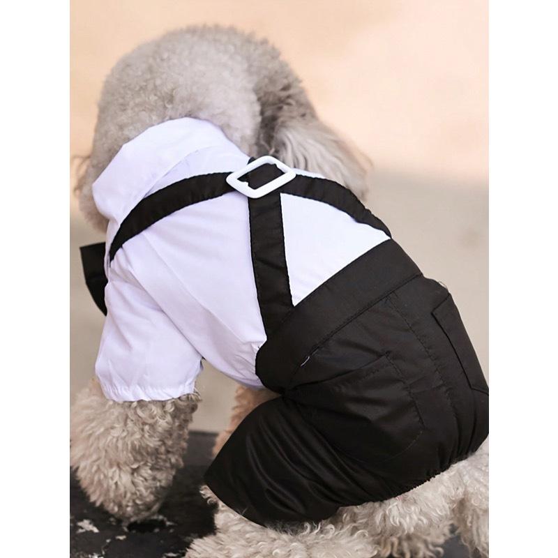 1 шт. Охлаждающая рубашка для питомца, Дизайн на 4 лапы, Формальный воротник, Одежда для кошек и собак