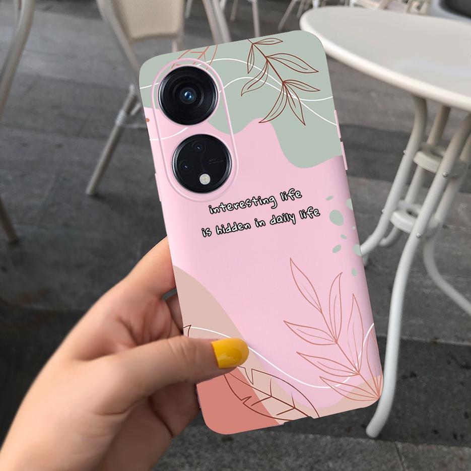 For Oppo Reno 8T 4G Case CPH2481 Luxury Art Printed Cover Silicone Soft TPU Phonw Case For Oppo Reno8 T 5G Reno 8T Reno8T Bumper