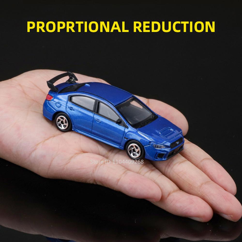 1:64 Subaru WRX STI Мини-модель спортивного автомобиля Игрушка Металлический корпус Резиновые шины Модели-симуляторы Транспортные средства Подарки для парня