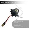 2PCS Full LED License Plate Light Tag Lamp Assembly, 6500K White Car Tag Light Compatible with F150 F250 F350 Bronco Explorer, Car License Plate