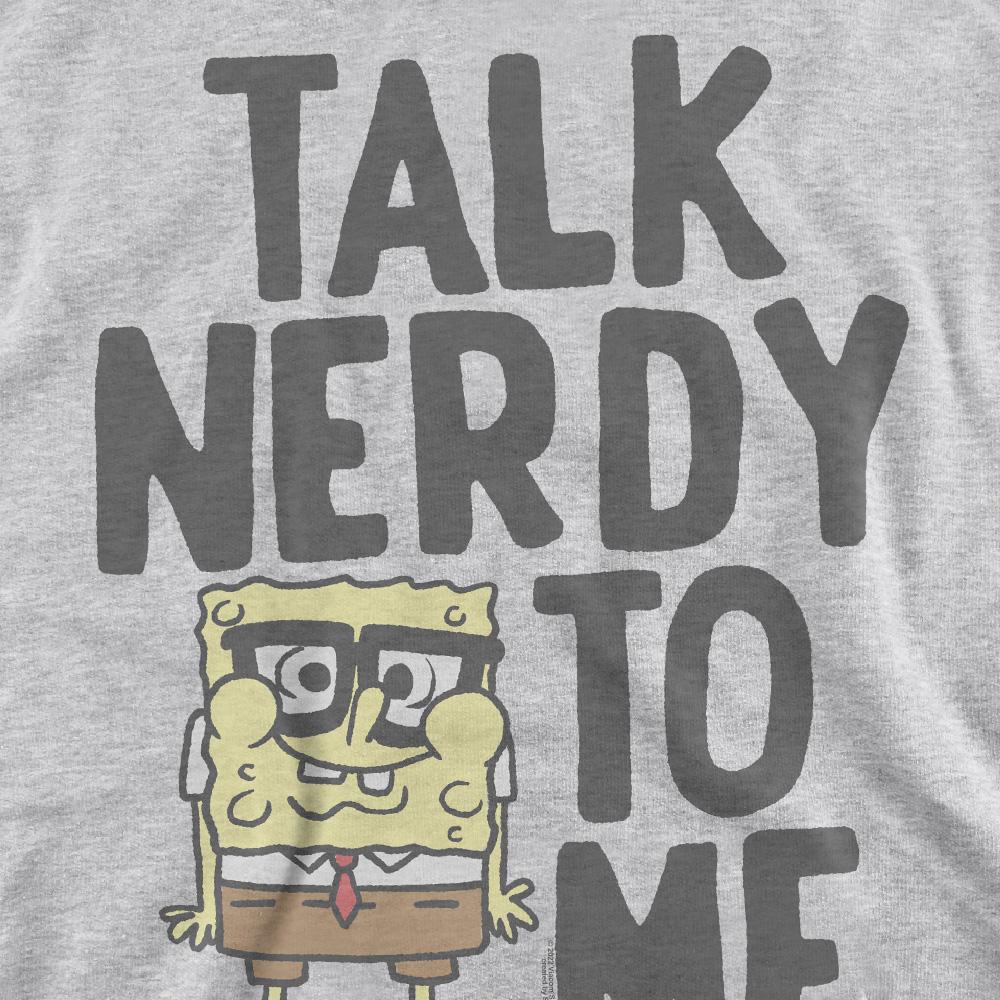 Толстовка унисекс для взрослых SpongeBob SquarePants Talk Nerdy To Me