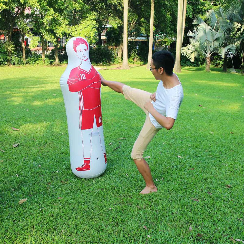 Air Mannequins Free Kick Defender Inflatable Punching Bag Soccer Dummy Defender Training Mannequin for Children Adults
