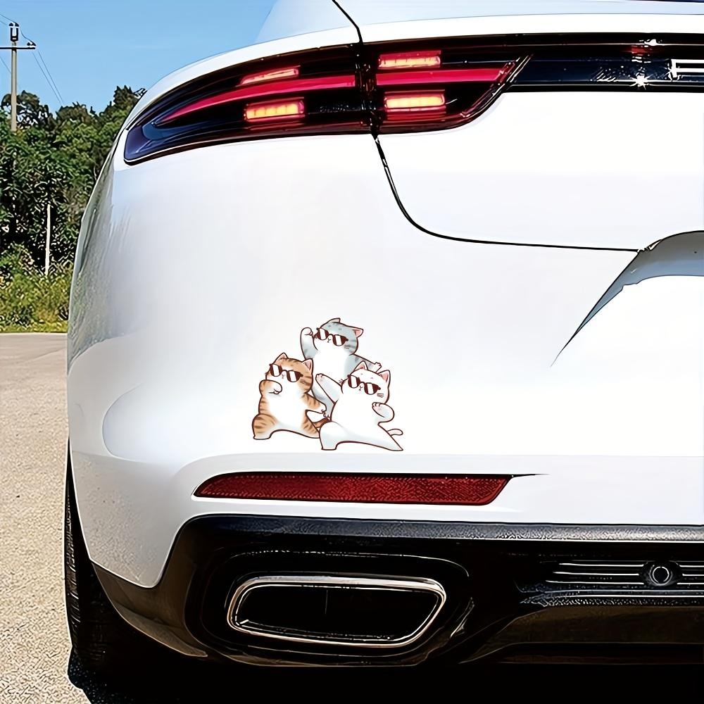 Cat Pattern Car Stickers for Window Fuel Tank Bumper Auto Scratch Blocking Sticker Waterproof Motorcycle Decals Helmet Decal
