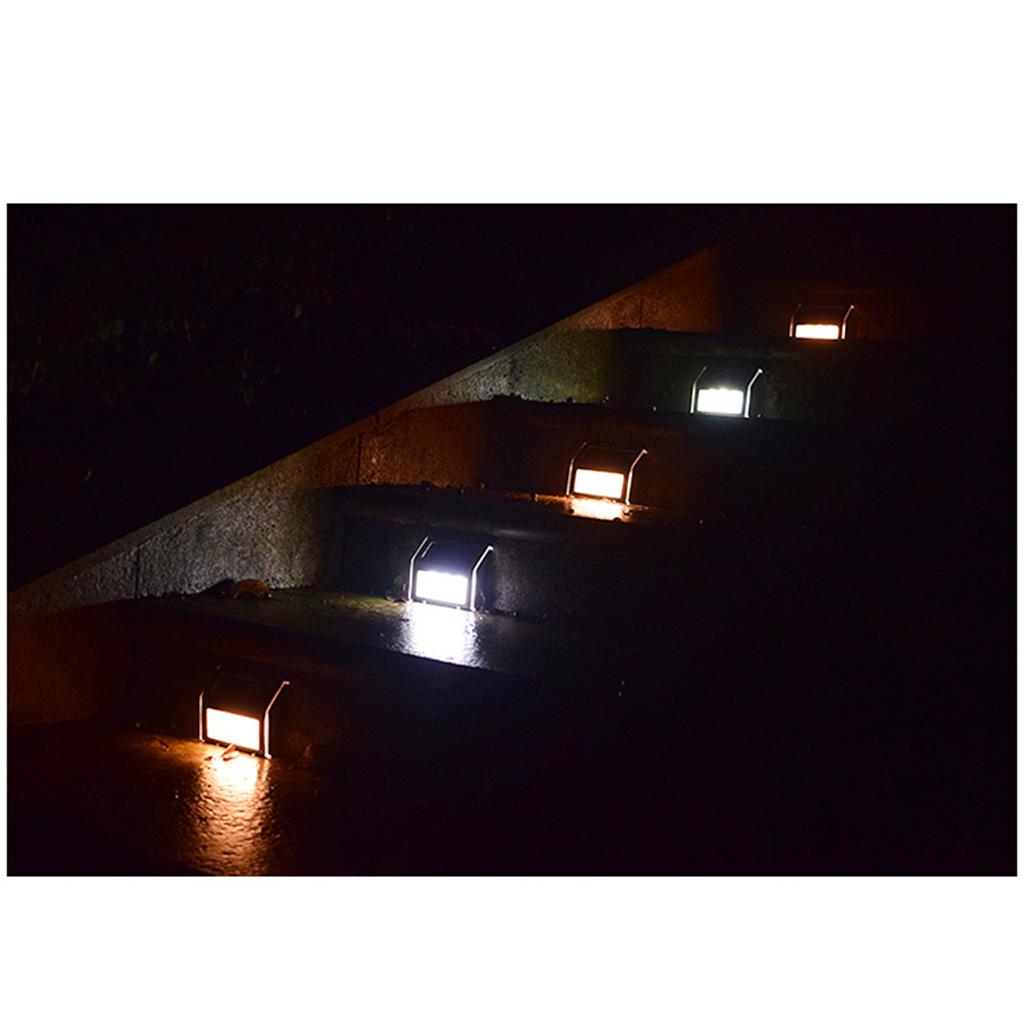 3LED солнечный садовый светильник из нержавеющей стали для наружных лестниц, патио, солнечный уличный фонарь L-ED
