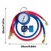 Автомобильный комплект для зарядки кондиционера Многоцелевой автомобильный комплект для зарядки кондиционера Набор манометров коллектора кондиционера Точный комплект шлангов манометра коллектора Автомобильный манометр кондиционера