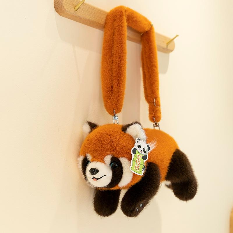 Stupid Party Style Little Panda Plush Toys Children's Sleeping Pillow Girls' Crossbody Bag Home Decoration Office Doll