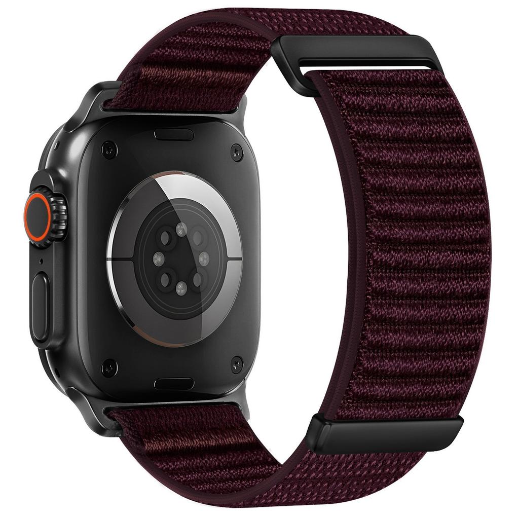 Watch Band For Apple Watch Series 11 10 42mm / 9 8 7 41mm / SE3 SE2 SE 6 5 4 40mm / 3 2 1 38mm Two-Piece Magic Tape Nylon Woven Wrist Strap