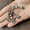 Античные посеребренные коннекторы для ожерелья, металлические кисточки, подвески, аксессуары для DIY, материалы для изготовления бижутерии ручной работы