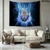 Leicester City FC Wall Tapestry Aesthetic Wall Hanging Printed Fabric Blanket Decorative Tapestries for Bedroom Living Room Home Decor