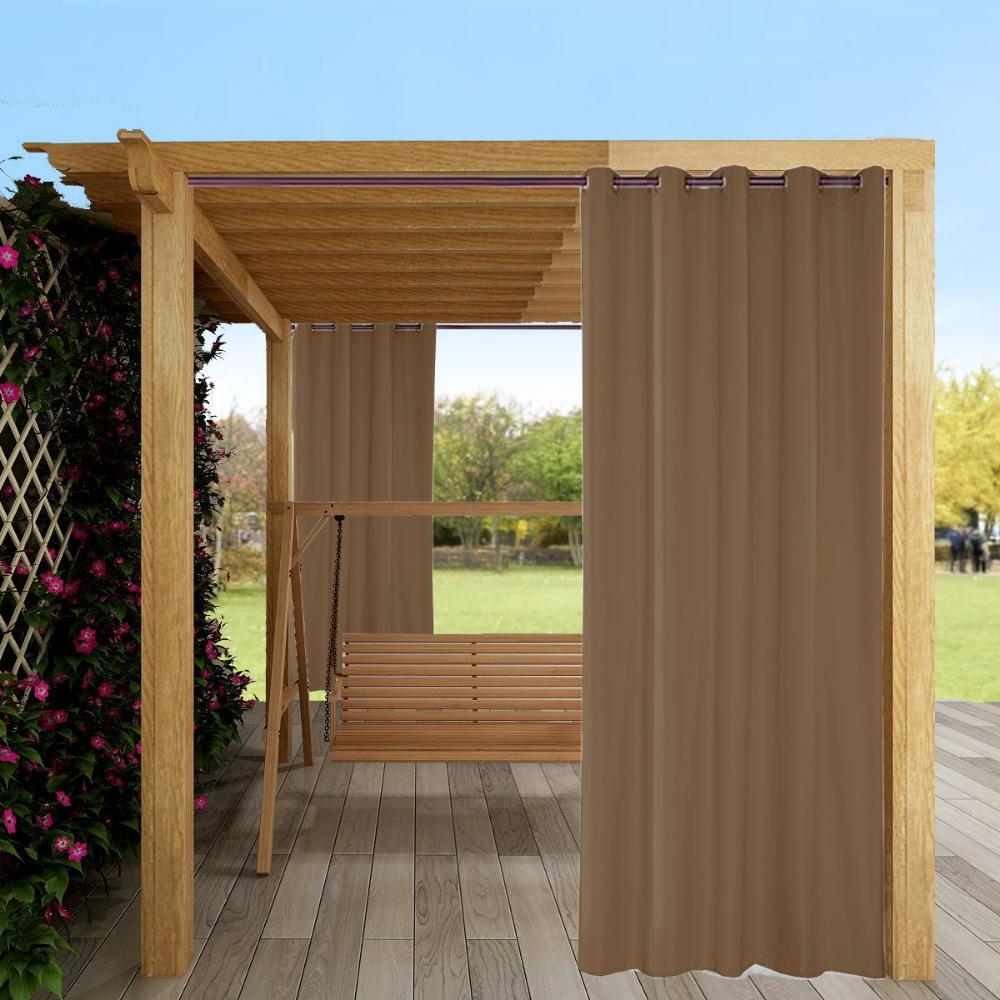 2 панели затемняющие наружные шторы для патио водонепроницаемые, солнцезащитные жалюзи всепогодные наружные шторы для приватности для перголы/беседки