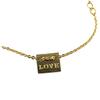 [Q6058] - Handmade Gold 'Love' Bracelet - 10x8 Mm