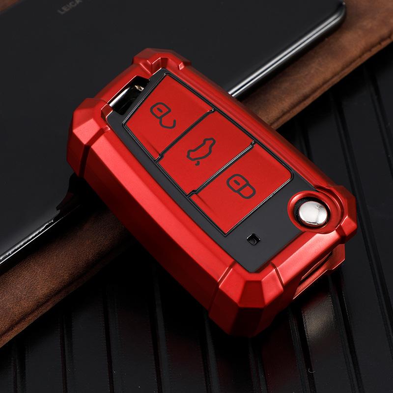 Чехол для ключа Volkswagen для Tiguan L, Lavida Plus, Tayron, Tayron X, Teramont, Lamando, Golf 7 - Оболочка для ключа