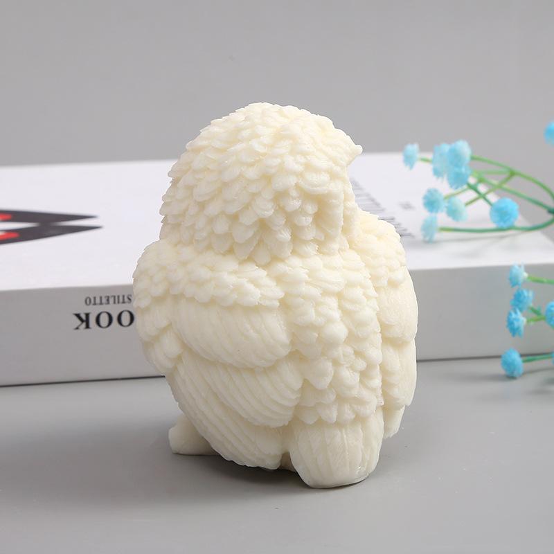 Большие силиконовые формы Сова 3D Милая сова Ароматическая свеча Мыло Гипс Поделки Форма для смолы DIY Животное Декоративное искусство Инструменты для изготовления