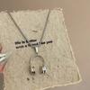 Music Headphone Stainless Steel Men Women Necklace Pendants Chain Rock Hip Hop Punk Trendy Jewelry Gift