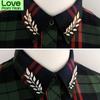 1 Pair Delicate Tree Leaf Brooches Pins For Women Men Universal Vintage Jean Shirts Suits Lapel Pin Retro Brooch