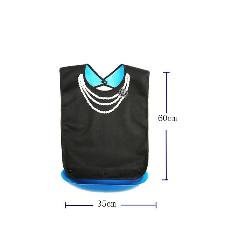 Reusable Eating Apron Leakproof Bib Protectors Portable Adult Bibs Elderly Eatingtime Tool