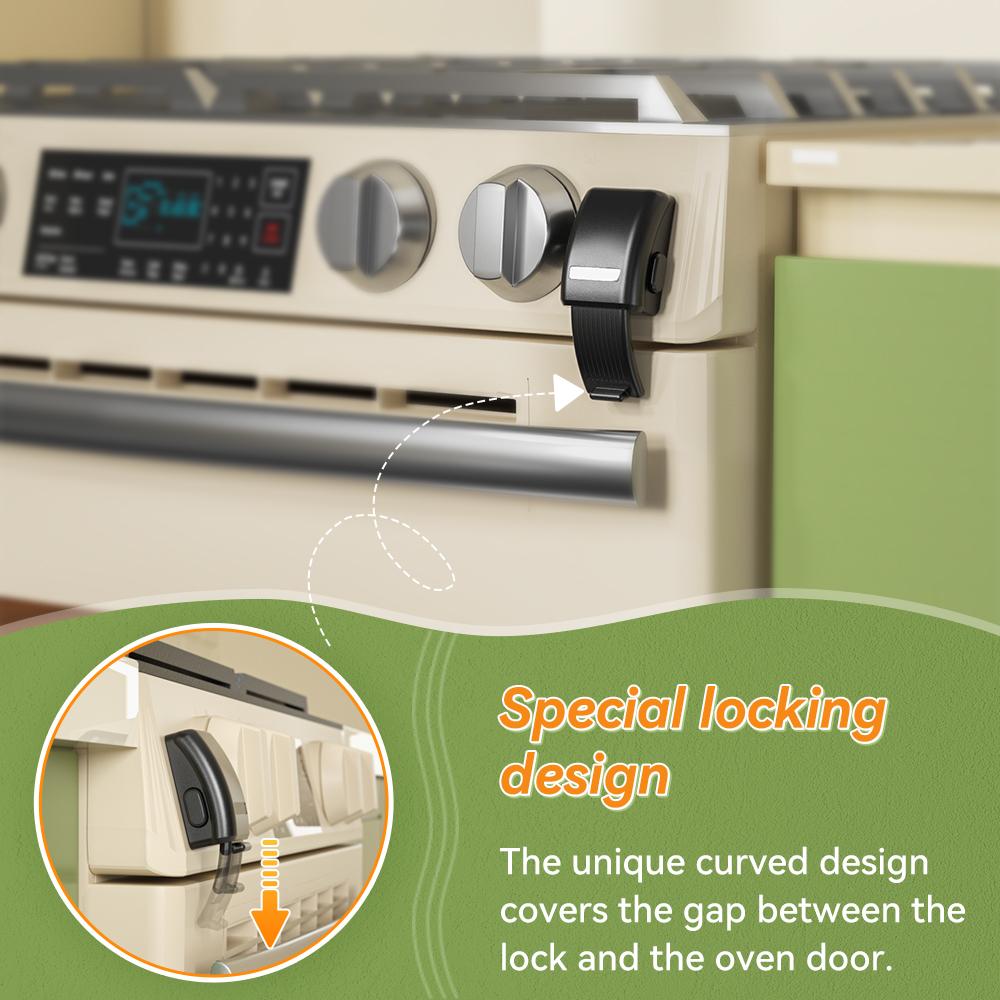 WOKE 1 PC Update Детский замок безопасности духовки, кухонный замок безопасности духовки, замок безопасности для детей и малышей, термостойкий, не требует сверления