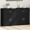 VidaXL Buffets 2 Pcs Black 60x31x70 Cm Engineered Wood, Storage Cabinet, Entryway Furniture, Accent Furniture, Furniture of 3276547