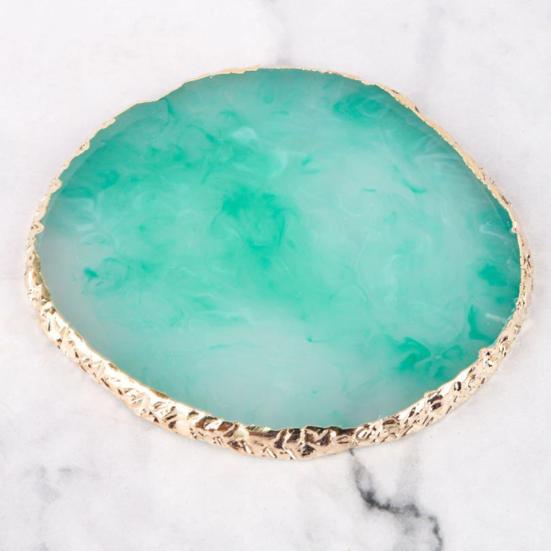 Yousheng Resin Nail Art Palette Safe Stylish Eco-friendly Portable Nail Mixing Tray for Easy Gel Color Display