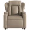 Electric Recliner with Lift Function Cappuccino Faux Leather