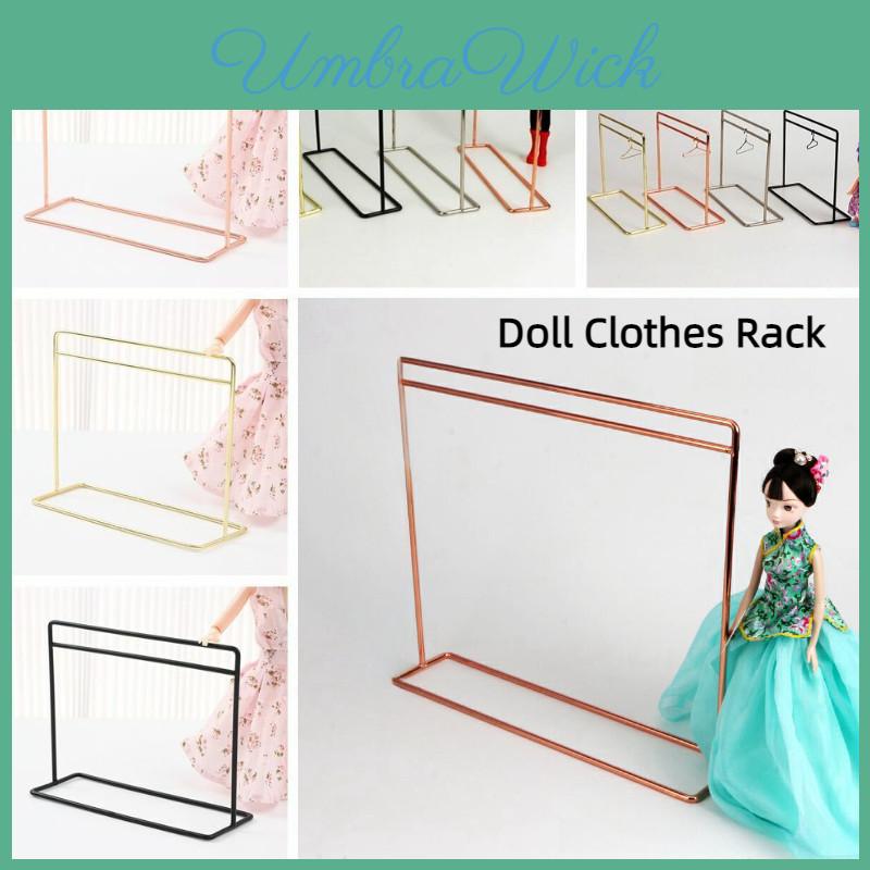 Простая металлическая вешалка для одежды для BJD кукол Стильный модный аксессуар для игрушек Маленький размер Золотой Черный Серебристый Розовое золото Белый