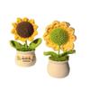Handmade Sunflower Desk Decoration - Woven Bouquet Gift for Students & Girls