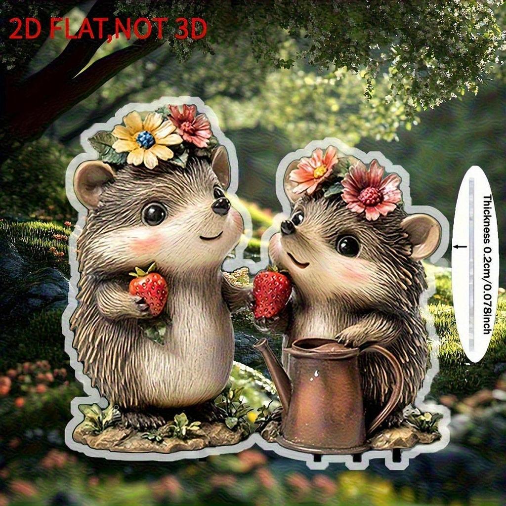 2D Акриловый Садовый Колышек Украшение Декор Табличка для Вечеринки Балкона Фестиваля