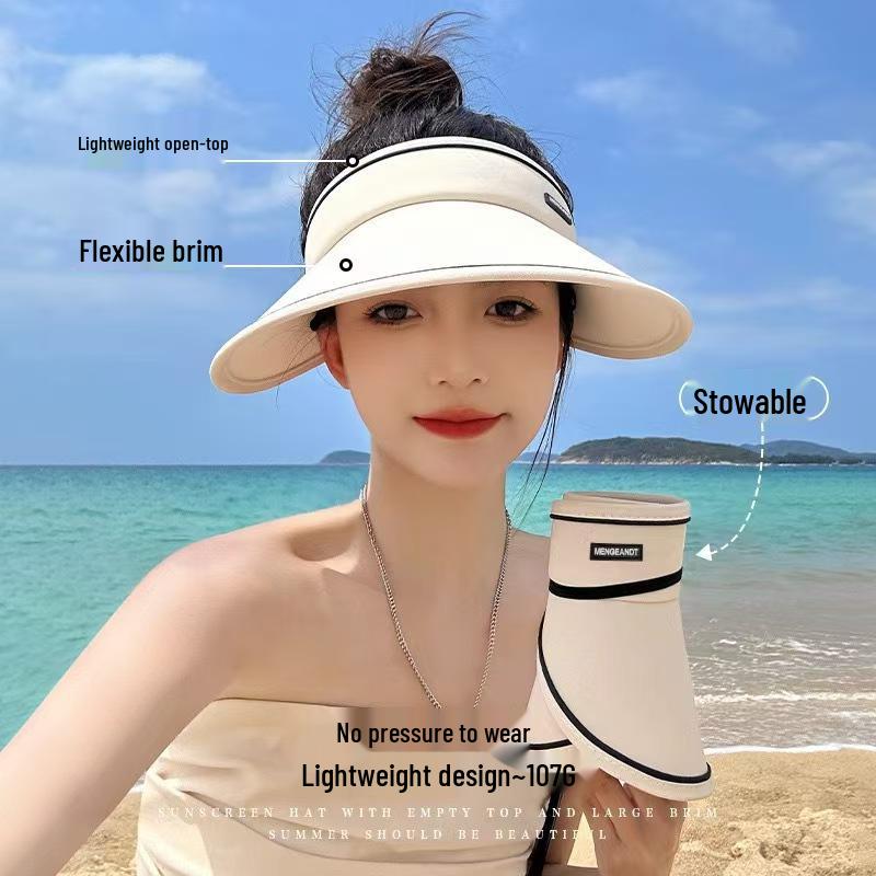 Складная летняя шляпа от солнца с широкими полями, защищающая от УФ-лучей, дышащая