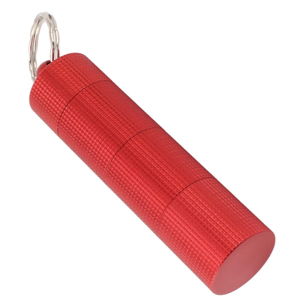 Брелок для лекарств, чехол с 3 отделениями, водонепроницаемый металлический дорожный держатель для таблеток и капсул