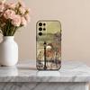 A-Осень R-Ретро Масляная Живопись Чехол для Телефона Для Samsung S25,S24,S21,S22,S23,S30,Ultra,S20,Plus,Другие Мягкий Черный Чехол