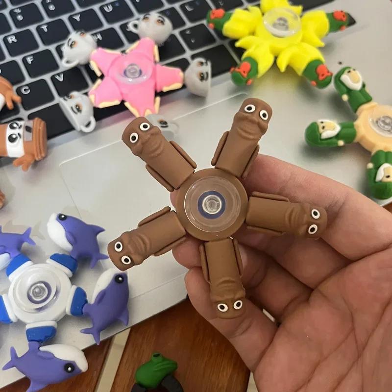 Игрушки-антистресс для мозга Hand Spinner EDC Сенсорные игрушки для снятия стресса Акула Tung Tung Игрушка для Сахура Снятие стресса для взрослых Подарки на день рождения