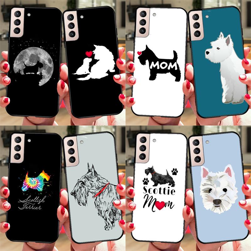 Чехол для телефона Westie Scottie Шотландский терьер Для Samsung Galaxy S23 S20 FE S21 Ultra Note 10 S9 S10 Plus Note 20 S22 Ultra Чехол