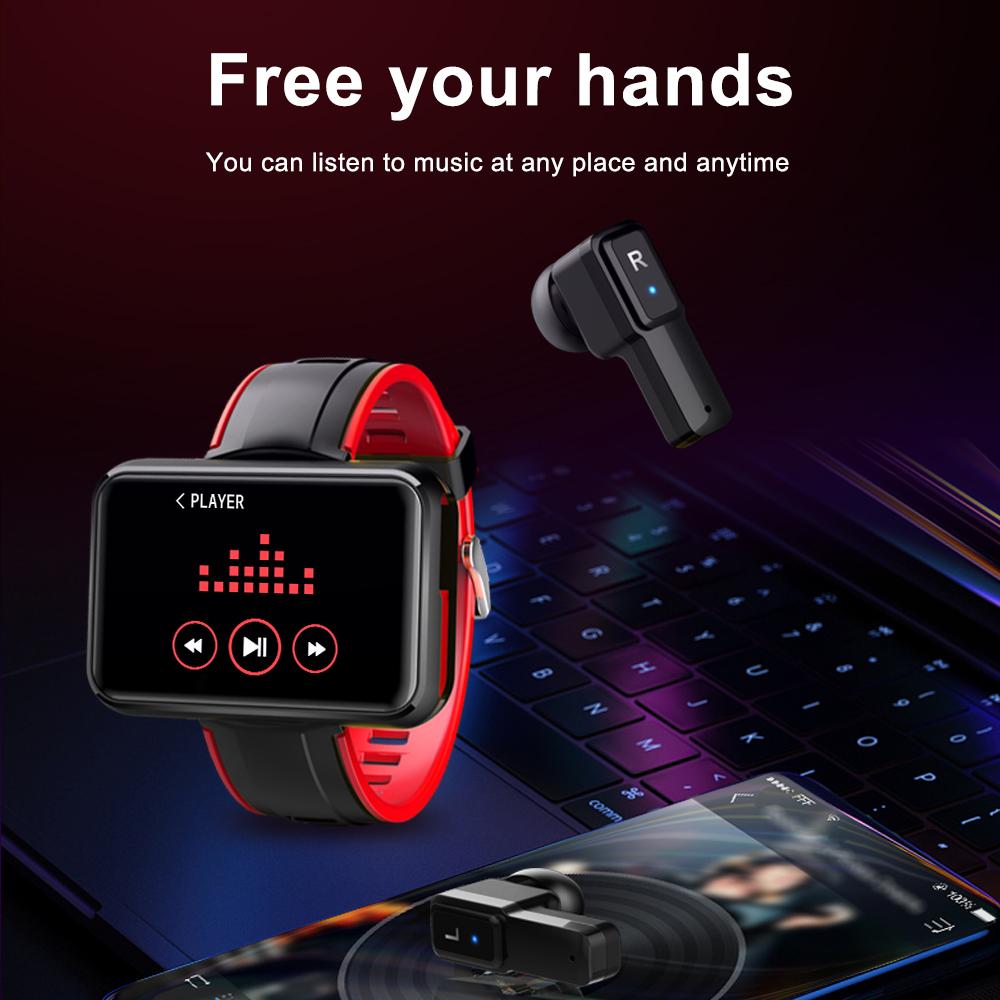 Умный браслет с беспроводными наушниками BT Earbud, часы 2 в 1, интеллектуальный браслет, музыка для сна