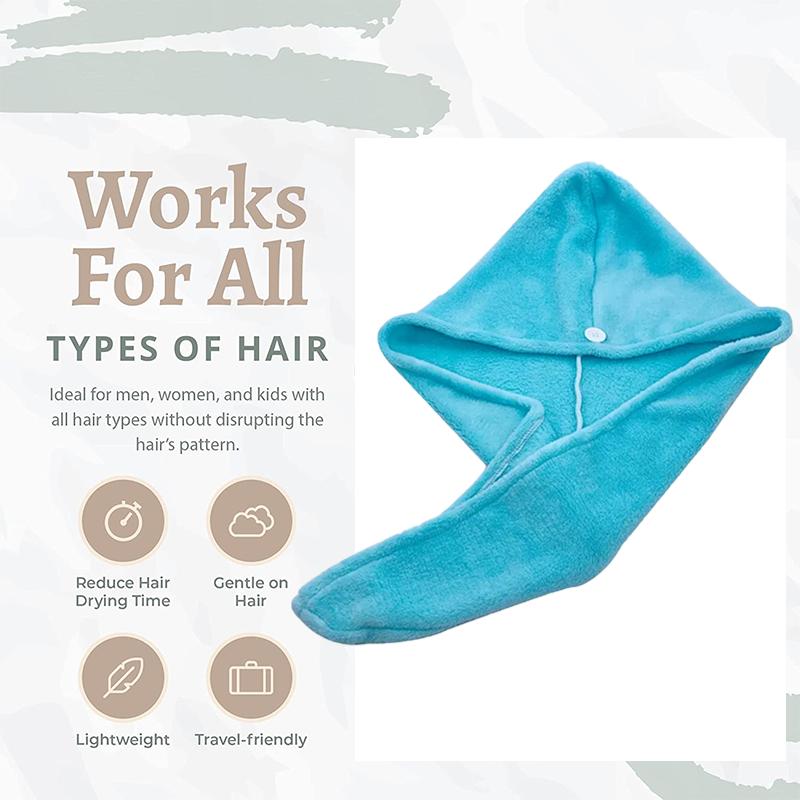 Microfiber Quickly Dry Hair Hat Bathroom Women Head Towels Girls Cute Hair Towel For Home Bath Drying Turban Shower Cap Textile